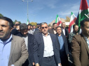حضور رئیس و کارکنان واحد استانی در راهپیمایی در محکومیت جنایات رژیم صهیونیستی