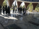 مراسم غبارروبی وعطرافشانی مزارشهدا با حضور کارکنان دانشگاه جامع علمی کاربردی واحد استان ایلام