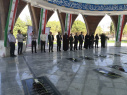 مراسم غبارروبی وعطرافشانی مزارشهدا با حضور کارکنان دانشگاه جامع علمی کاربردی واحد استان ایلام