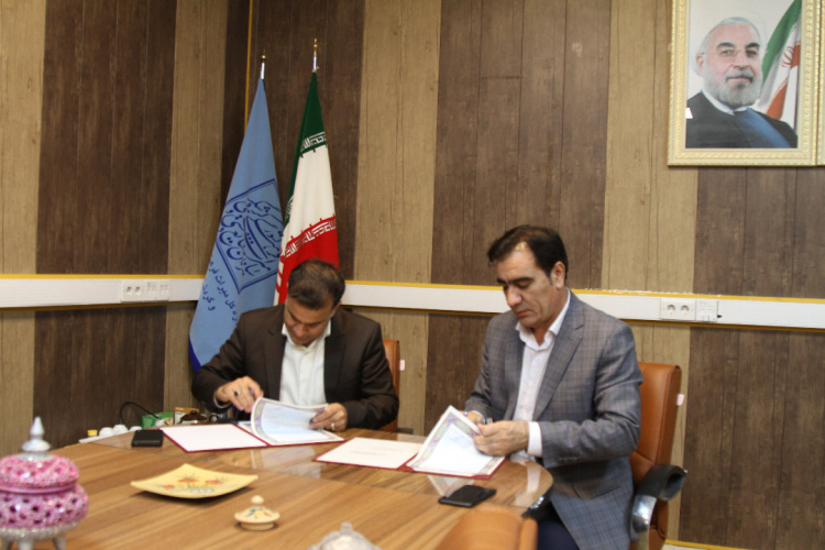 امضای تفاهم نامه همکاری دانشگاه با اداره کل میراث فرهنگی گردشگری و صنایع دستی استان