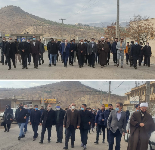 همایش پیاده روی به مناسبت بزرگداشت دومین سالگرد شهادت سردار سلیمانی توسط دانشگاه جامع علمی کاربردی واحد استان برگزار گردید