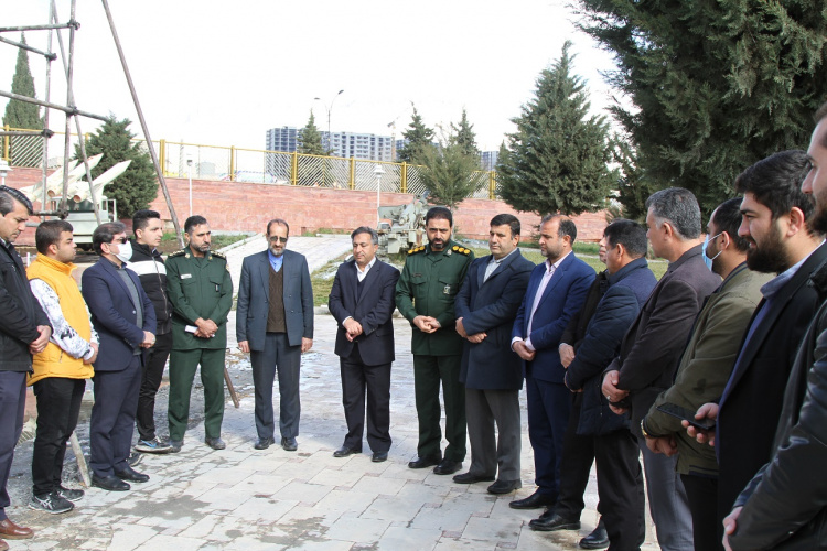 تجدید میثاق دانشگاه جامع علمی کاربردی استان ایلام و غبار روبی مزار شهید گمنام