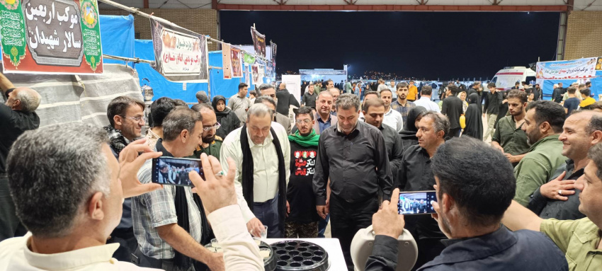 بازدید استاندار ایلام از موکب خدمت رسانی و فرهنگی دانشگاه جامع علمی کاربردی استان ایلام